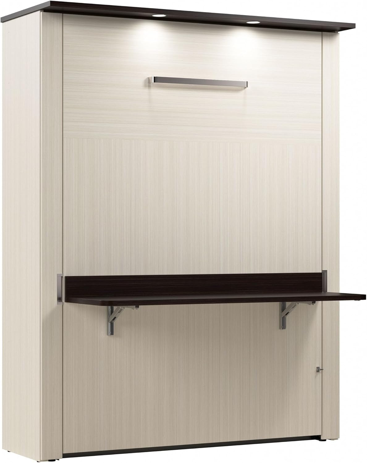 queen-murphy-bed-with-desk-white-chocolate-lumina-68w