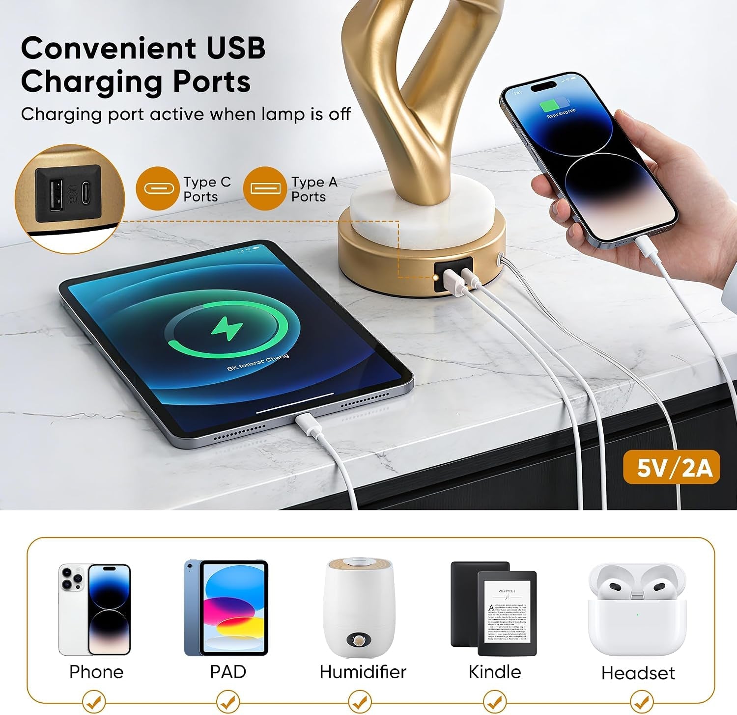 gold-table-lamps-for-living-room-set-of-2-modern-nightstand-lamps-with-marble-base-charging-ports-rustic-resin-table-lamp-for-bedrooms-with-pull-chains-switch-4-x-bulbs-included-26