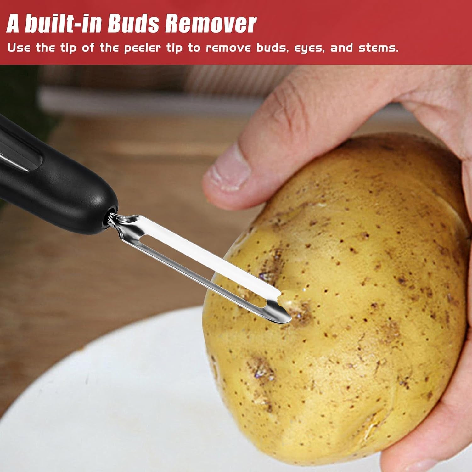 professional-1071-vegetable-peeler-stainless-steel-fruit-potato-peeler-swivel-vegetable-peeler-with-easy-grip-ergonomic-handle-ultra-sharp-stainless-steel-blades-7-1-4-inch-black