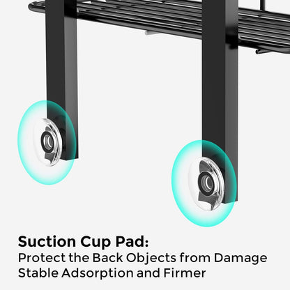3-Tier over the Door Shower Caddy Hanging,Black6