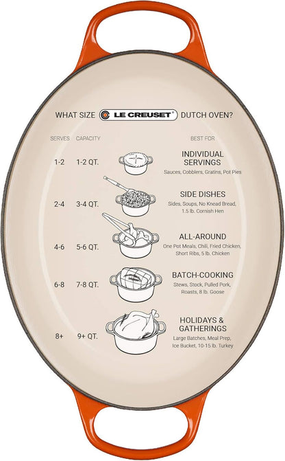 Le Creuset Enameled Cast Iron Oval Dutch Oven, 9.5 Qt., White7