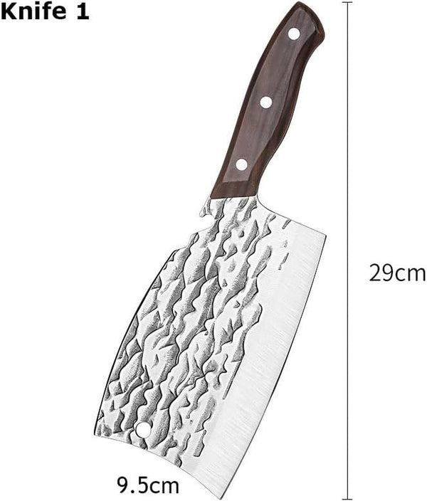 Meat Cleaver,Cleaver Knife, Kitchen Knives Forged Chopping Vegetables Fish Meat Cleaver Boning Butchering Knife Chef Knife Outdoor Hunting Cooking Tools7