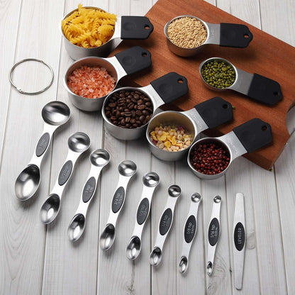 Magnetic Measuring Cups and Spoons Set Stainless Steel Measuring Cup&Spoon8