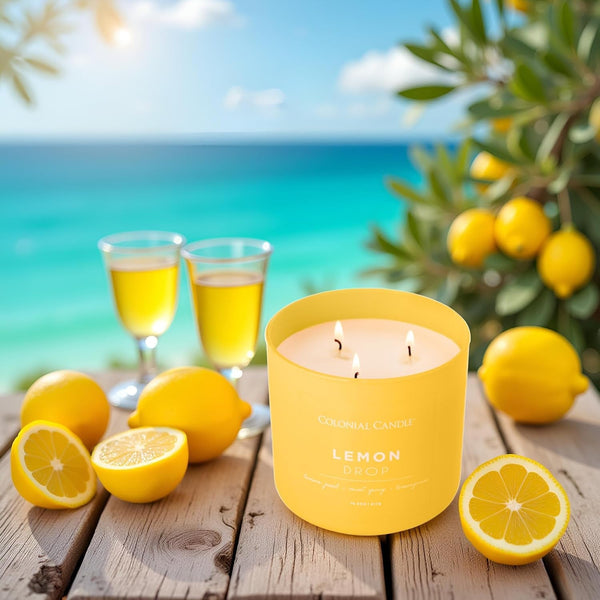 Lemon Drop Scented Jar Candle, Pop of Color Collection, 3 Wick, 14.5 Oz - up to 60 Hours Burn5