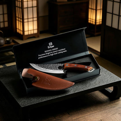 Viking Chef Knife with Premium Leather Sheath7