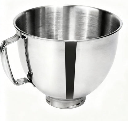 Stainless Steel Mixing Bowl Compatible with Kitchen Aid 4.5-5 QT Tilt-Head Stand Mixers, 5 Qt Bowls for Mixer with Stainless Steel Locking Base1