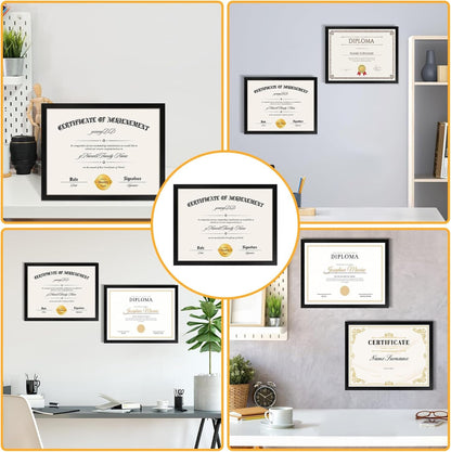 5 Pack Certificate Frames 8.5 X 11, College Diploma Frame, Black7