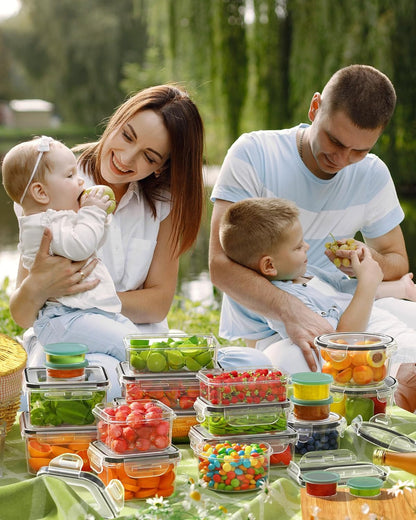 40 Piece Food Storage Containers with Lids, Bpa-Free7