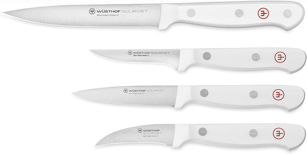 WÜSTHOF Gourmet White 4-Pc Prep Knife Set1