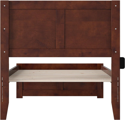 , Canyon Twin Platform Bed with Matching Footboard, Walnut12