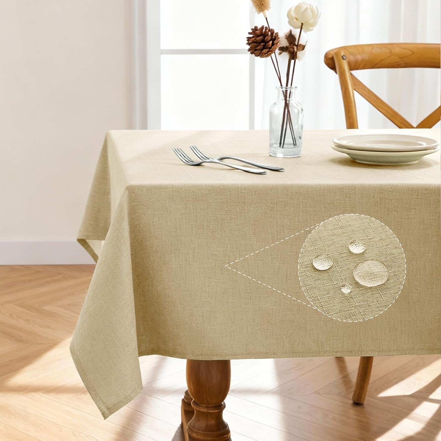 rectangle-linen-tablecloth-waterproof-stain-resistant-wrinkle-free-table-cloth-adds-elegance-and-protection-ideal-for-dining-party-wedding-and-outdoor-52-x-70-inch-beige