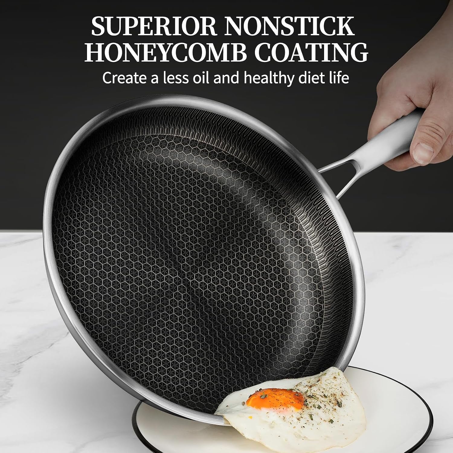 6-pieces-stainless-steel-frying-pan-set-with-lids8-9-5-11-honeycomb-nonstick-frying-pan-set-induction-oven-safe-stay-cool-handles-compatible-with-all-cooktops-pfoa-free