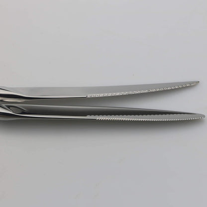 18/10 Stainless Steel Flatware Set, Serrated Steak Knife, Mirror Polishing Silver, Service for 45
