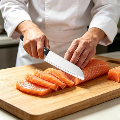 Kitchen Knife, 7 Inch Chef Knife, Ultra Sharp Santoku Knife, Chef'S Knife6