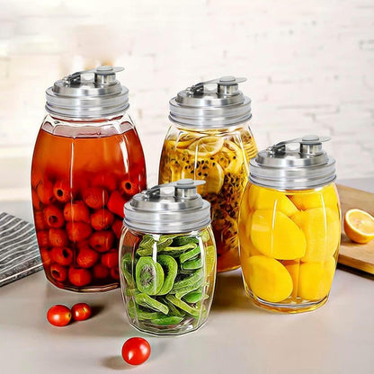 Mason Jar Pour Spout Lid Stainless Steel,Pour Spout Flip Cap Lids for Mason Jars,No Rust Leaking Proof for Home Brewing Fruit Fermenting Drinks Airtight(2Pcs) (Regular Mouth)6