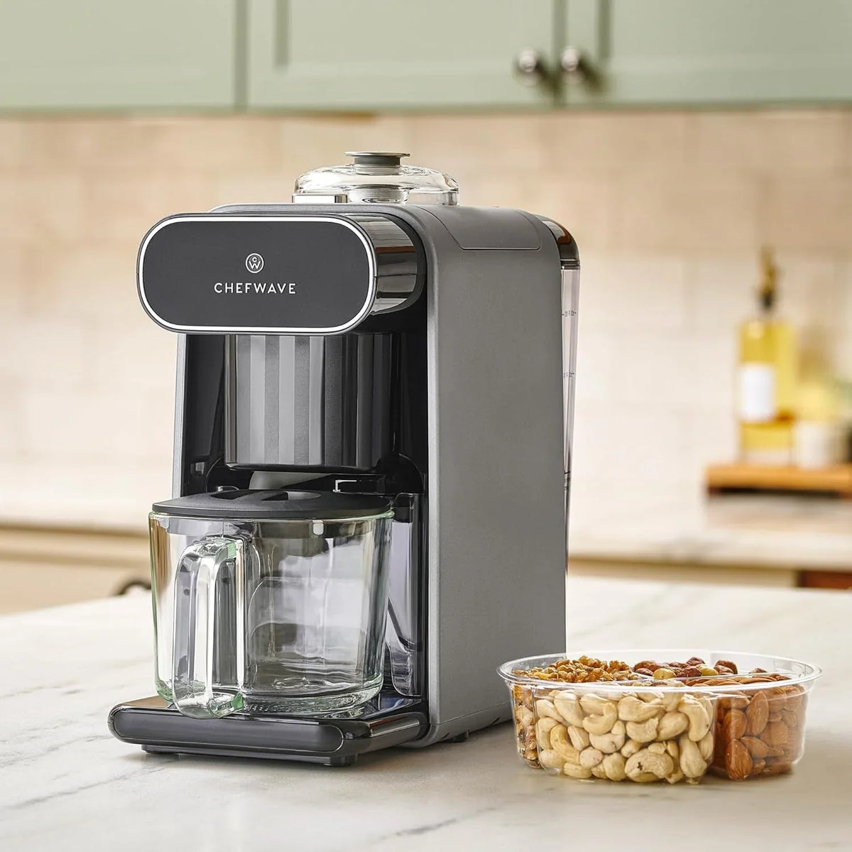milkmade-soy-milk-maker-6-in-1-vegan-plant-based-milk-machine-with-auto-clean-and-delay-start-almond-oat-soy-cashew-coconut-macadamia-milk-maker-with-nut-platter-silver-black-self-cleaning-cycle-delay-start-glass-pitcher