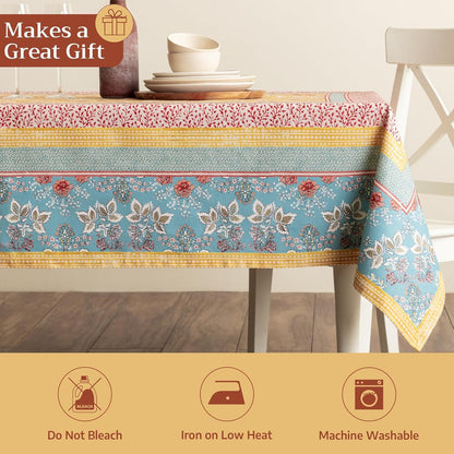 Table Cloth Rectangle Table Reusable 100% Cotton 60"X90"5