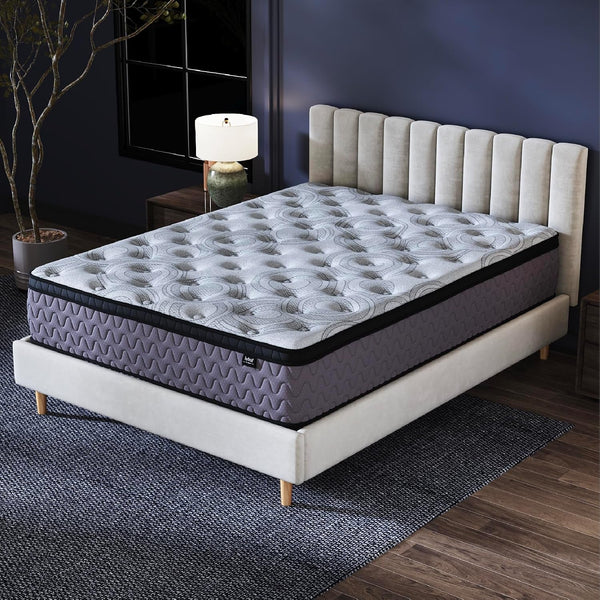 Signature Design by Ashley Full Size Augusta2 Hybrid Mattress, 12 Inch Euro Pillow Top with Lumbar Support Gel Memory Foam, Fiberglass-Free, Bed in a Box10