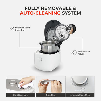 CUCKOO Twin Pressure Induction Rice Cooker, 20-Cup Cooked, CRP-OHTR1009FW | Large 10-Cup Uncooked Capacity, Full Stainless Steel Inner Pot, 14 Menus, Silent Pressure System, Quick Rice, Made in Korea13