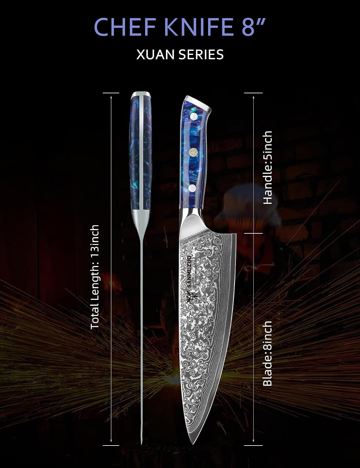 chef-knife-8-inch-xuan-series-vg10-damascus-steel-kitchen-knife-resin-handle-sapphire-blue