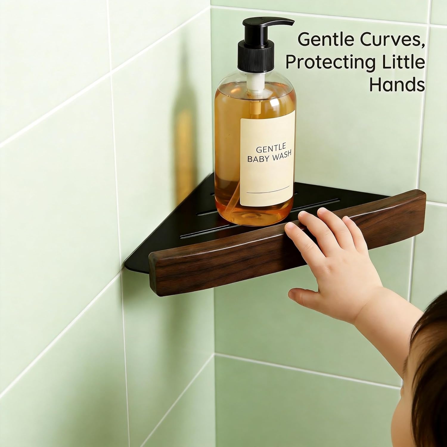 corner-shelf-1-pack-solid-wood-triangle-wall-mounted-shelf-adhesive-or-screws-no-drill-or-permanent-mount-shower-storage-for-bathroom-kitchen-rust-proof-bpa-free