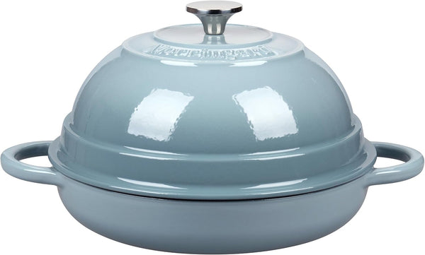 Cast Iron Enameled Dutch Oven Pot with Lid for Bread Baking, Bread Oven, 6 Quart, Sea Salt1