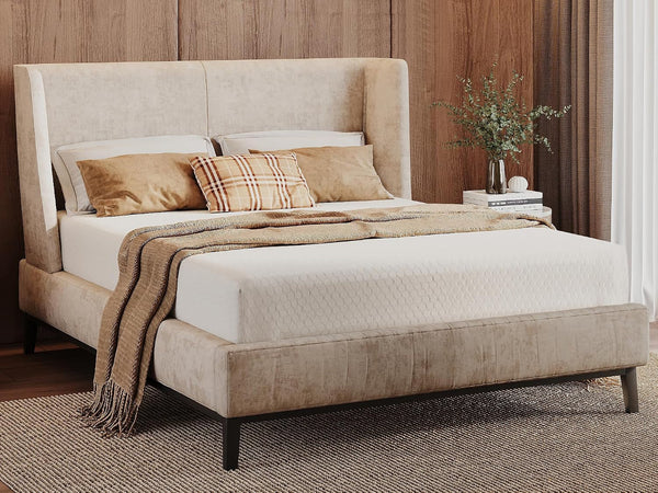 Queen Size 8-Inch Gel Memory Foam Mattress, Comfortable with Pressure Relieving Ergonomic Support, Breathable Soft Fabric Cover, Fiberglass Free, Mattress in a Box1