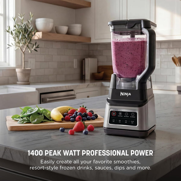 Ninja Professional plus Blender, Auto-Iq, 1400W, 72Oz Pitcher, BN701 | 1400 Peak-Watt Motor, 3 Auto-Iq Presets for Smoothies, Frozen Drinks & Ice Cream. Total Crushing Blades. Dishwasher Safe.2