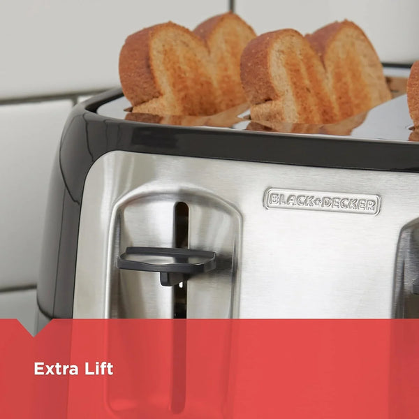 BLACK+DECKER 4-Slice Toaster with Extra-Wide Slots5