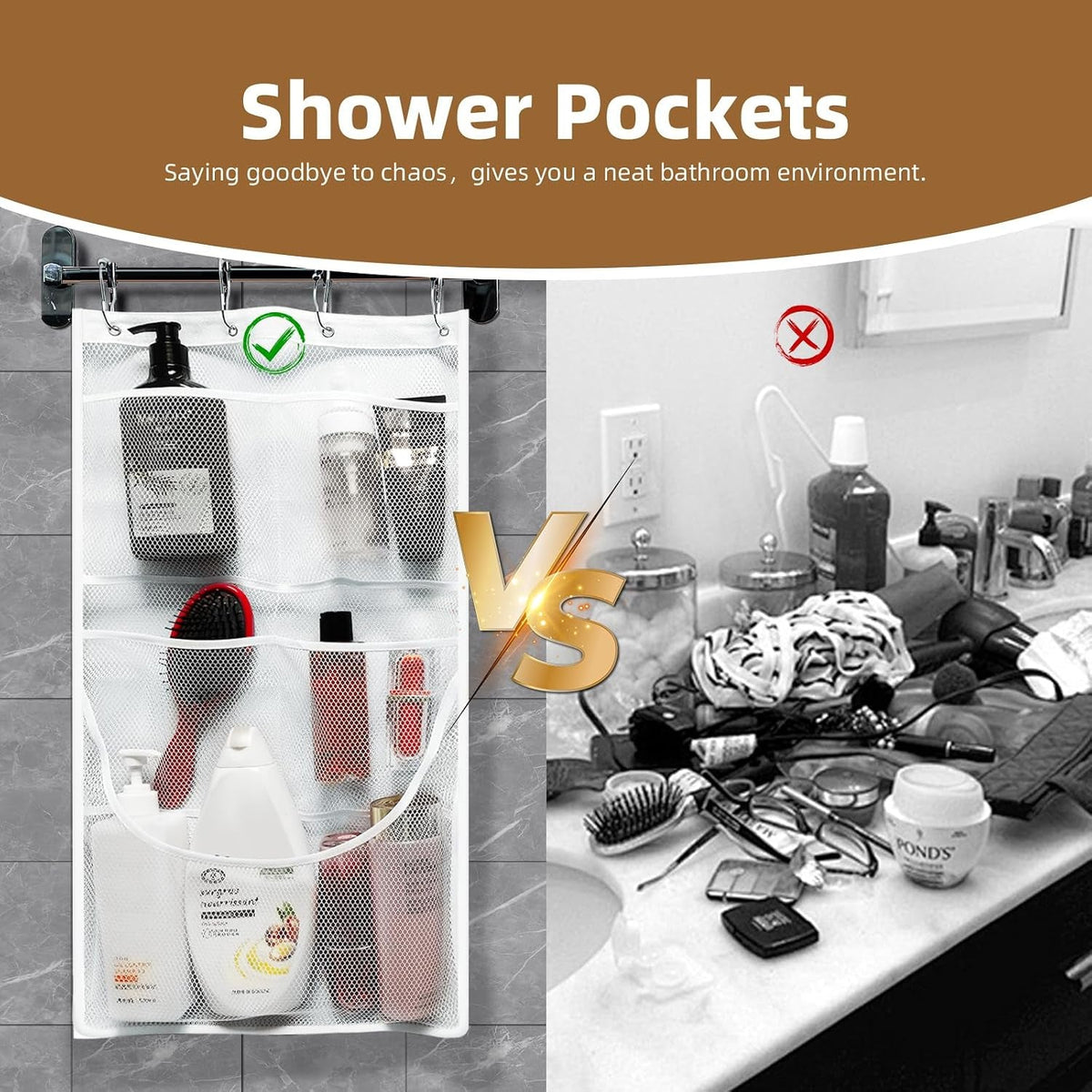 2pcs-mesh-shower-organizer-hanging-shower-curtain-liner-pockets-hanging-with-pockets-quick-dry-cruise-rv-camper-bathroom-organizer-with-shower-curtain-hooks