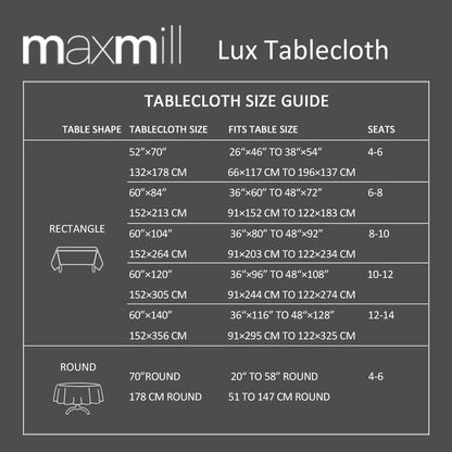 Lux Faux Linen Table Cloth with Slubby Texture Wrinkle Resistant Anti-Shrink Soft Tablecloth for Kitchen Dining Tabletop for Buffet Banquet Parties Event Dinner Rectangle 52 X 70 Inch Blush7