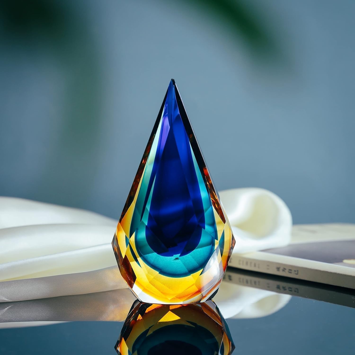 hand-blown-glass-sculpture-glass-decor-murano-style-glass-statue-and-figurine-wonderful-gift-blue-and-green-color