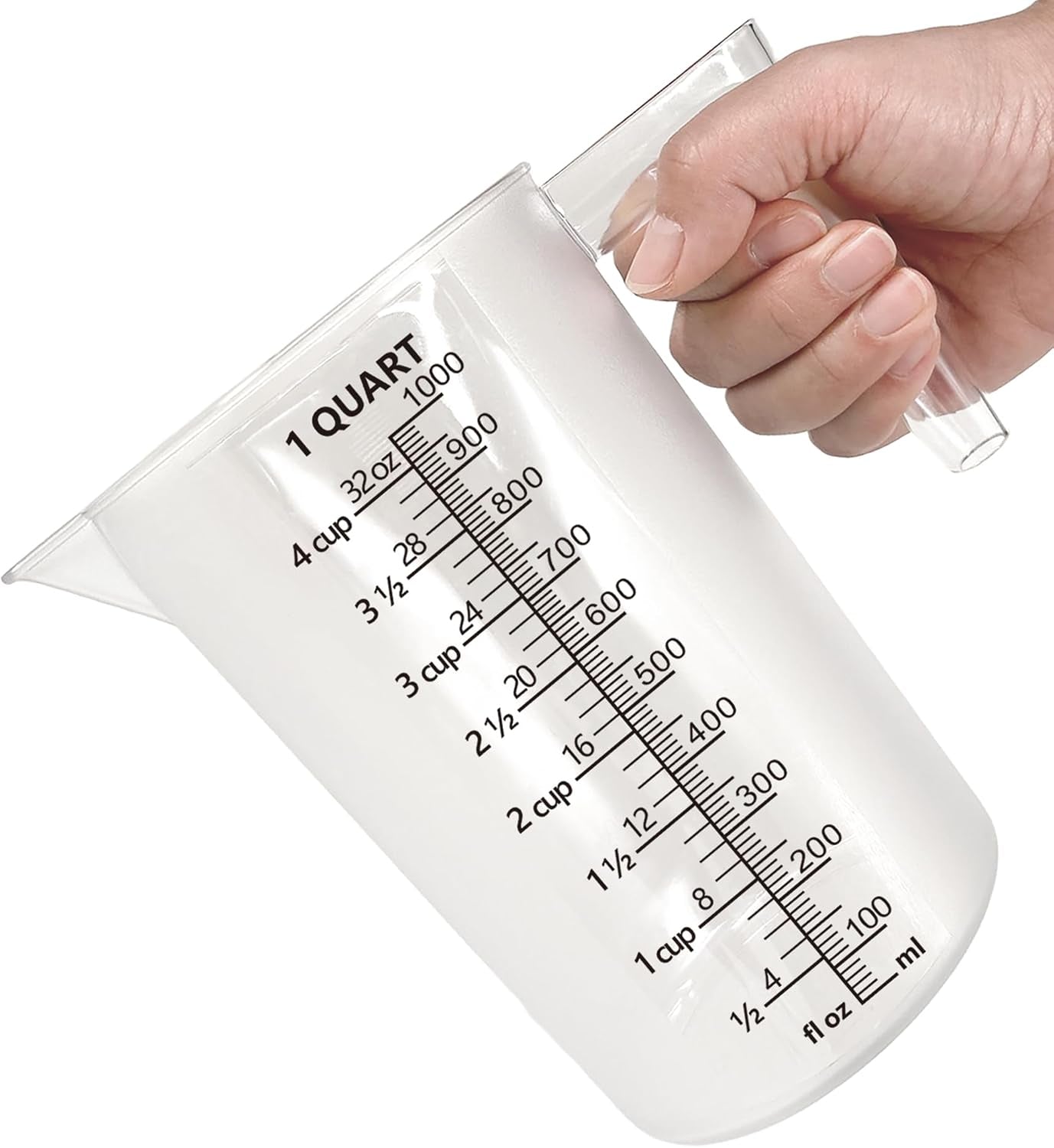 plastic-measuring-cup-with-handle-pool-chemical-measuring-cup-plastic-measuring-pitcher-for-liquid-mixing-pouring-lawn-care-pet-food-motor-oil-laboratory-and-more-32-fluid-ounces-1000ml