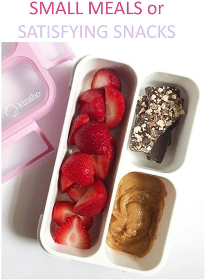 Small Snack Box Containers Kids Toddlers, Pink & Purple Glitter Set8