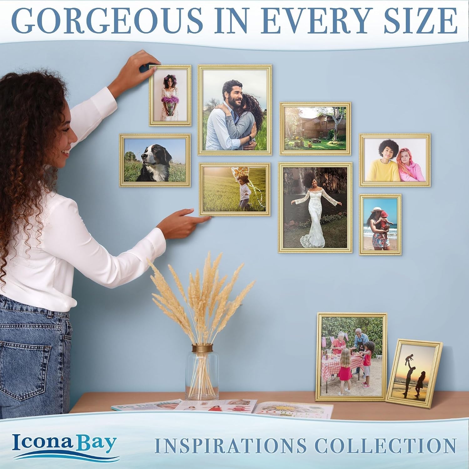 5x7-picture-frames-gold-6-pack-contemporary-inspirations