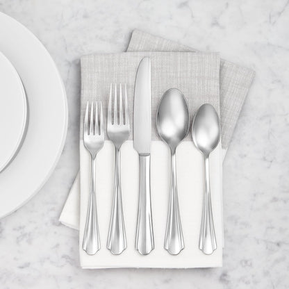 Stainless Steel Dishwasher Safe Dinner Forks with Scalloped Edge, Well-Balanced Weight, Silver, Pack of 127