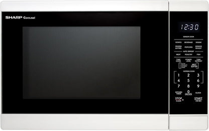 SMC1461KW 1.4 Cu. Ft. 1100W White Countertop Microwave Oven1