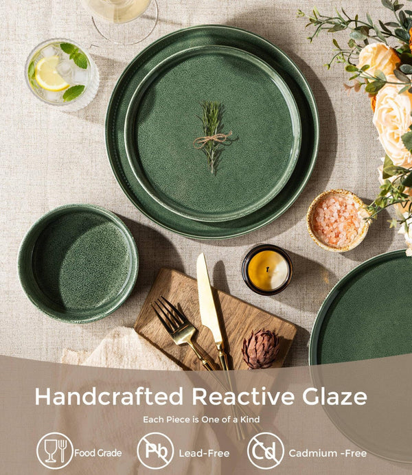 Stoneware Dinnerware Sets for 6,18-Piece Plates and Bowls Set2