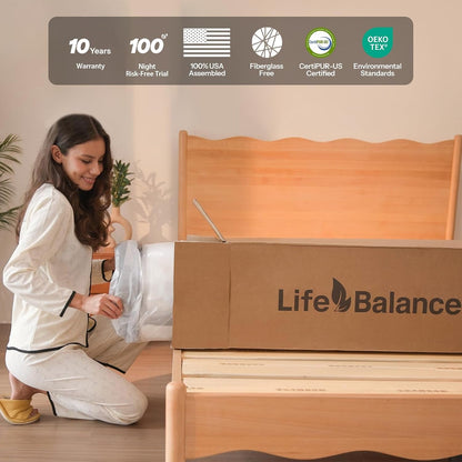 12 Inch Queen Mattress, Cooling Top Layer & Graphene and Green Tea Gel Cooling Memory Foam, Assembled in USA, Certipur-Us Certified, Medium Feel, Mattress in a Box8