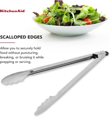Kitchenaid Stainless Steel Long Tongs, 14 Inch3