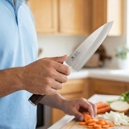 7" Deba Knife, Japanese Single Bevel, Ultra Sharp Fish Fillet8
