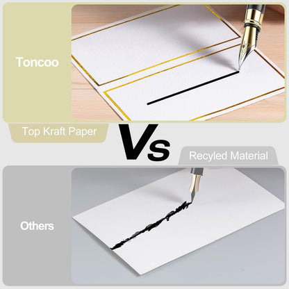 120Pcs Premium Place Cards, Small Table Cards with Gold Foil Border, 2" X 3.5" Tent Card, Escort Cards, Name Card, Wedding Place Cards for Wedding, Table, Dinner Parties, Seating Card4
