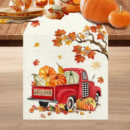 Fall Table Runner 90, Fall Runner for Table, Dining, Kitchen1