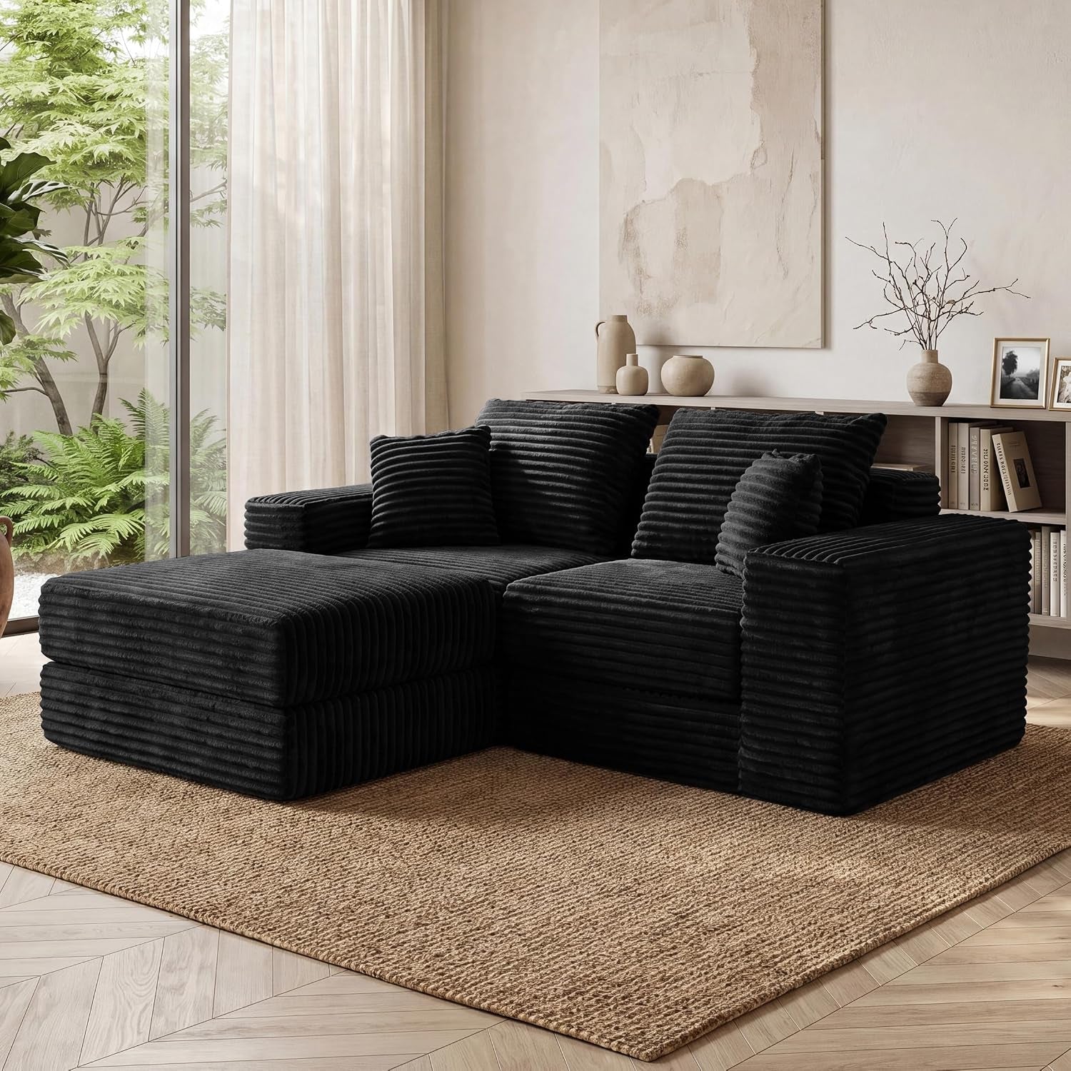 75-l-shaped-cloud-modular-sectional-couch-with-chaise-modern-corduroy-memory-foam-sofa-bed-upholstered-boneless-deep-seat-fluffy-sleeper-sofa-for-living-room-no-assembly-needed-black