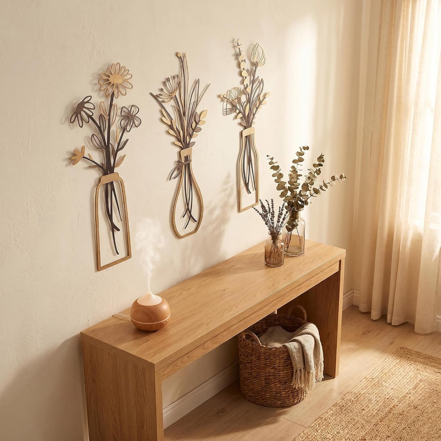 3pcs-brown-metal-flower-vase-wall-art-botanical-iron-farmhouse-decor-3-piece-brown-metal-flower-vase-wall-art-rustic-botanical-iron-sculpture-easy-to-hang-for-farmhouse-living-room-decor