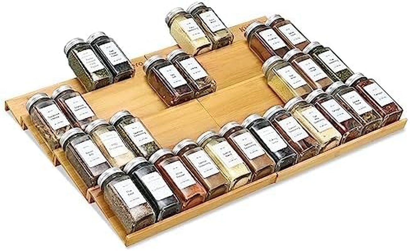 spice-drawer-organzier-4-tiers-8pcs-bamboo-spice-rack-tray-insert-for-cabinet-drawer-countertop-kitchen-seasoning-storage-drawer-organization-22-wide-x-15-8-deep-hold-up-to-48-jars