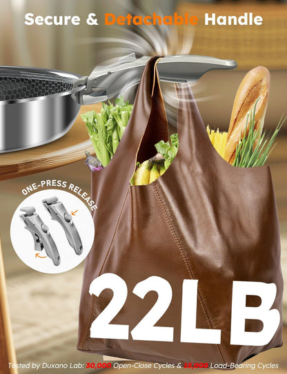Pro  Ceramic Pots and Pans Set & 2026 Upgraded Hybrid 3-Ply Stainless Steel Frypan, 2X Non Stick, High Heat Sear, PFAS PTFE PFOA Free Non Toxic Induction Cookware,Removable Handle,Oven Safe,12Pc7