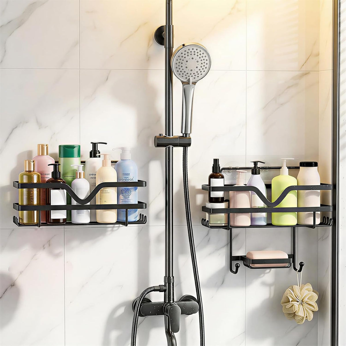 adhesive-shower-caddy-no-drilling-bathroom-organizers-3-pack
