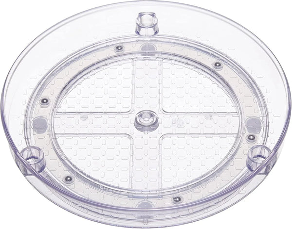 Lazy Susan Turntable Organizer for Spices and Condiments, 9" Diameter, 2 Tier, Clear4