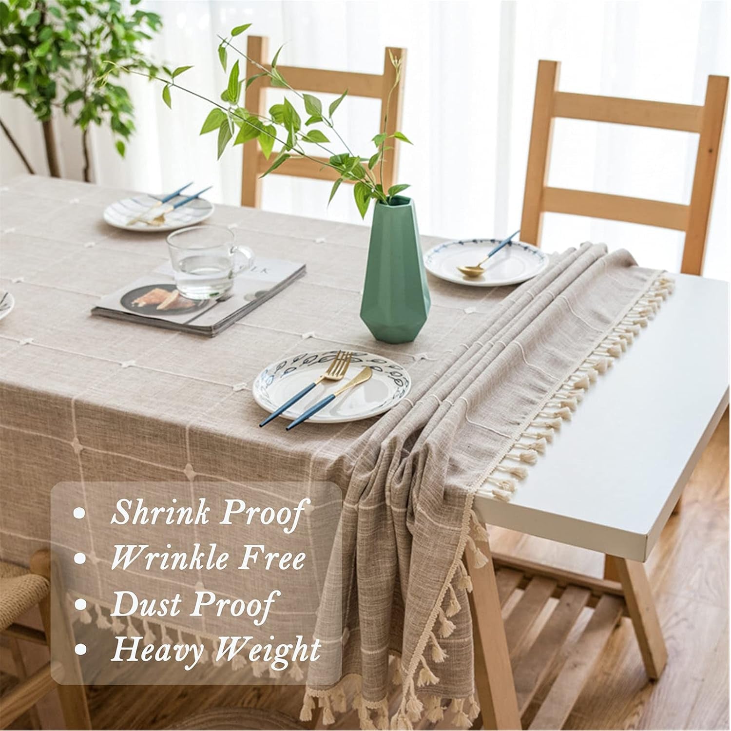 cotton-linen-tablecloth-tassel-stitching-table-cloth-wrinkle-free-farmhouse-table-cover-for-kitchen-dining-party-holiday-square-55x55-4-seats-plaid-beige